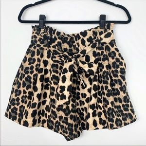Zara leopard shorts